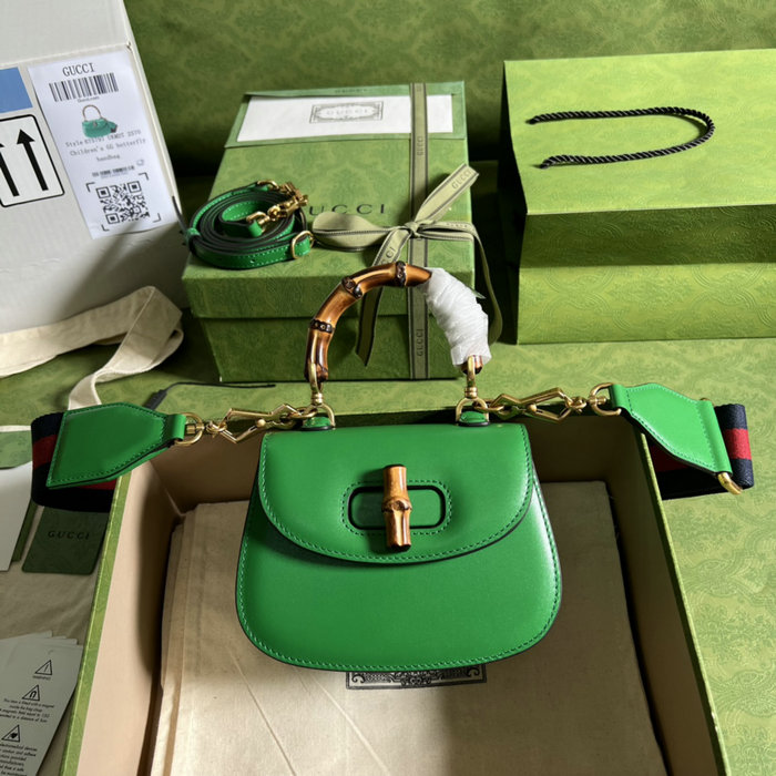 Gucci Bamboo 1947 mini top handle bag Green 686864