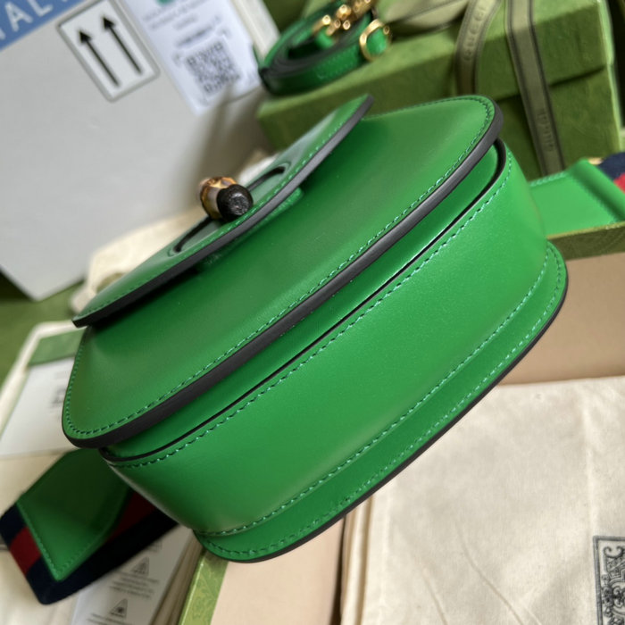 Gucci Bamboo 1947 mini top handle bag Green 686864