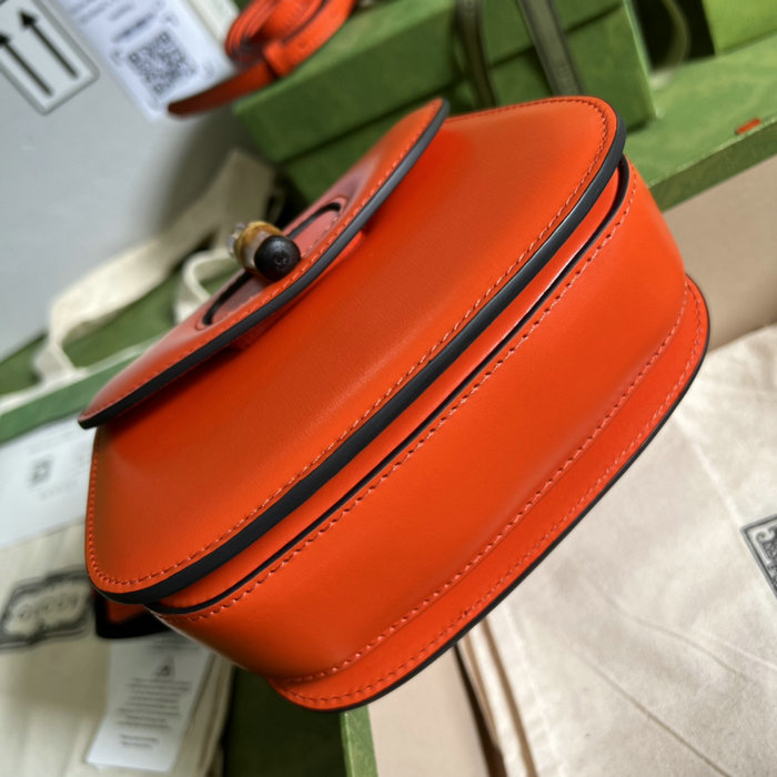 Gucci Bamboo 1947 mini top handle bag Orange 686864