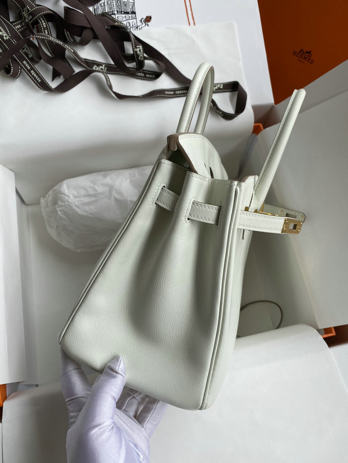 Hermes Swift Leather Birkin Bag Beton HB30192