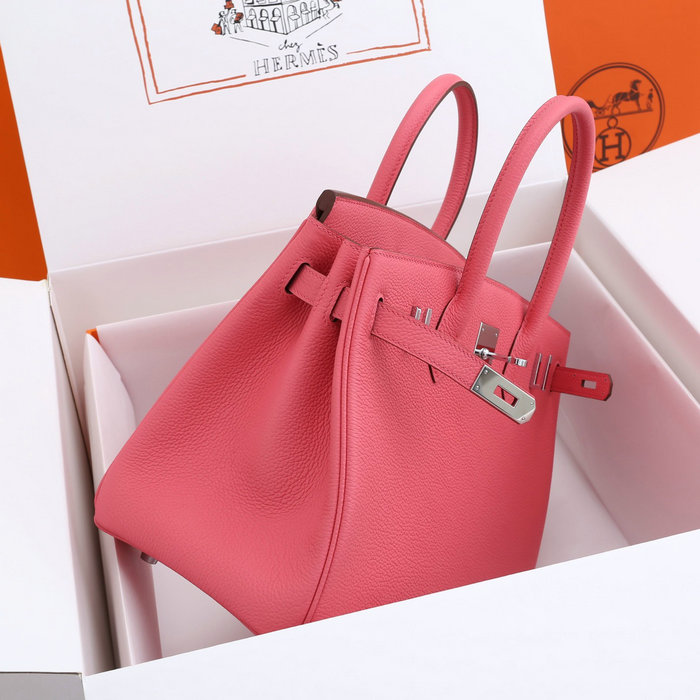 Hermes Togo Leather Birkin Bag Rose Azalee HB30191