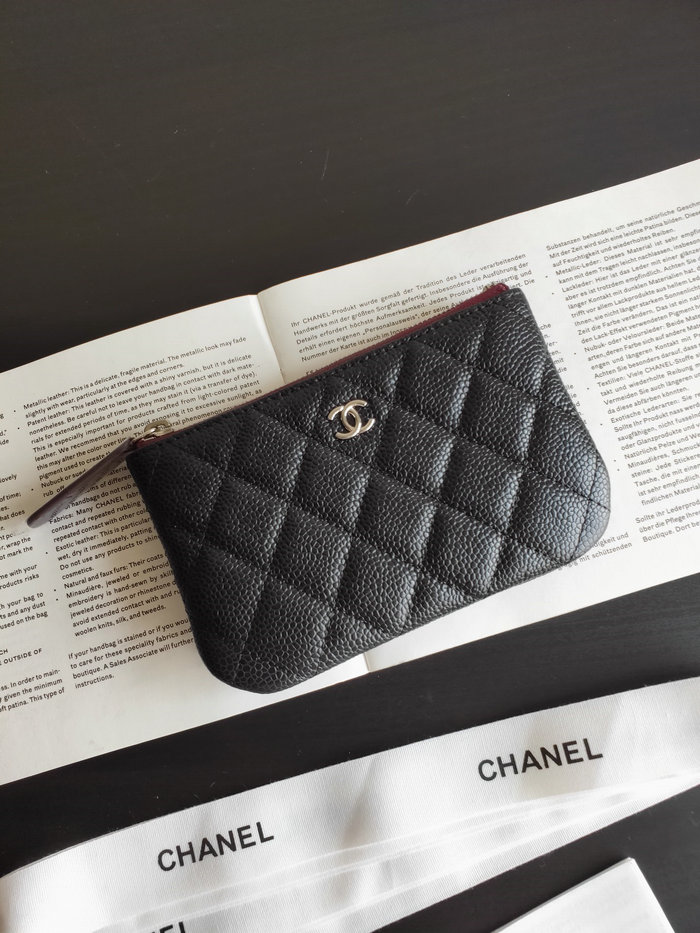 Chanel Caviar Wallet Black AP82365
