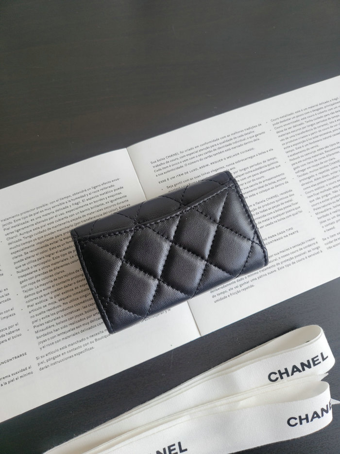 Chanel Lambskin KEY HOLDER Black AP80799