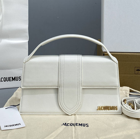 Jacquemus Le Bambino Calfskin Handbag White JM2056
