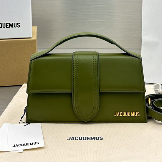 Jacquemus Le Bambino Calfskin Handbag khaki JM2056