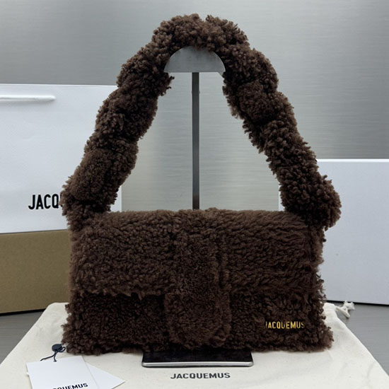Jacquemus Le Bambino Long Wool Bag Brown JW2036