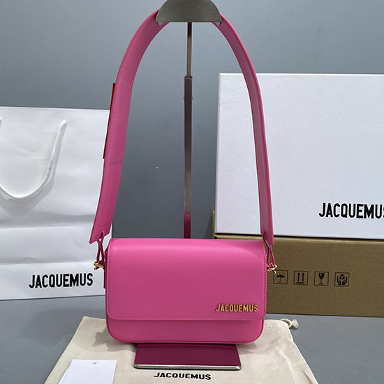 Jacquemus Le Carinu Logo-plaque Shoulder Bag Rose J2038
