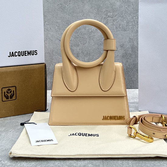 Jacquemus Le Chiquito Noeud Coiled Handbag Beige J2023