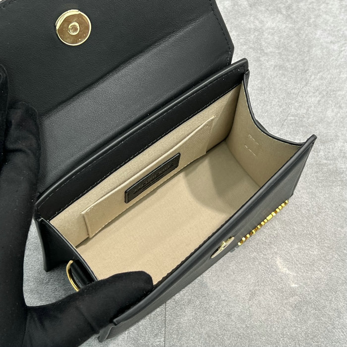 Jacquemus Le Chiquito Noeud Coiled Handbag Black J2023