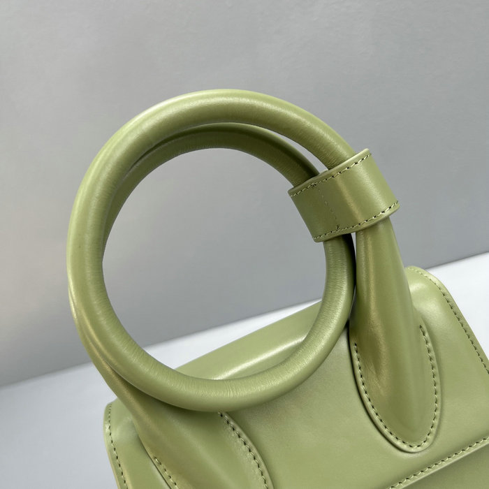 Jacquemus Le Chiquito Noeud Coiled Handbag Khaki J2023