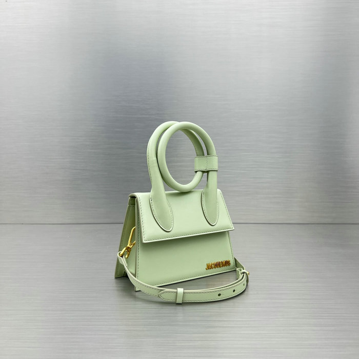 Jacquemus Le Chiquito Noeud Coiled Handbag Light Green J2023