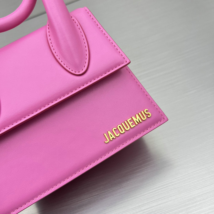 Jacquemus Le Chiquito Noeud Coiled Handbag Peach J2023