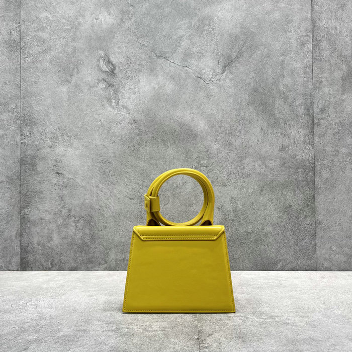 Jacquemus Le Chiquito Noeud Coiled Handbag Yellow J2023