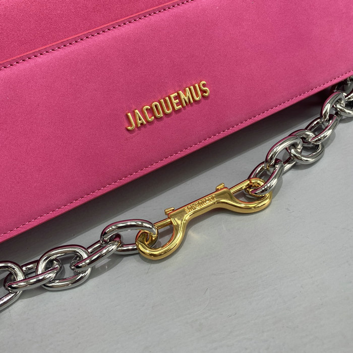 Jacquemus Le Ciuciu Suede Suede Shoulder Bag Pink J2043