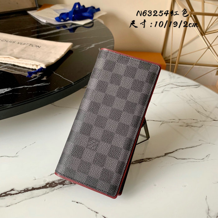 Louis Vuitton Brazza Wallet Red N63254