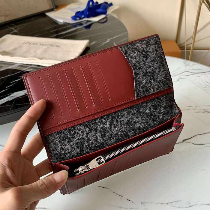 Louis Vuitton Brazza Wallet Red N63254