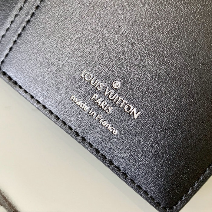 Louis Vuitton Damier Graphite Brazza Wallet Green N60440