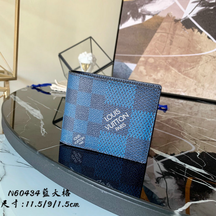 Louis Vuitton Multiple Wallet Blue N60434