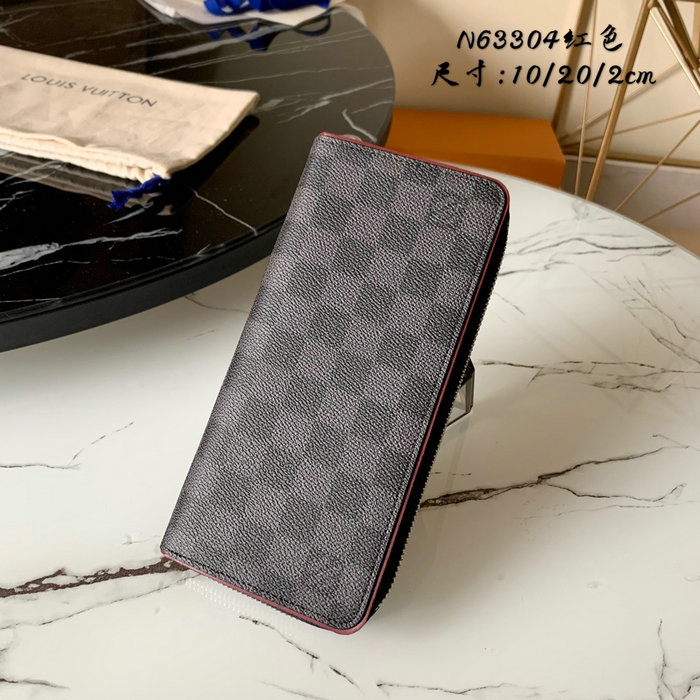 Louis Vuitton Zippy Wallet Red N63304