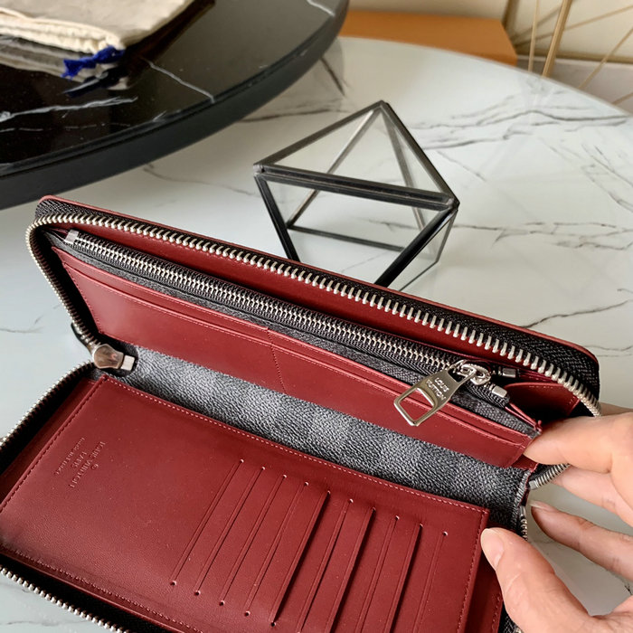 Louis Vuitton Zippy Wallet Red N63304