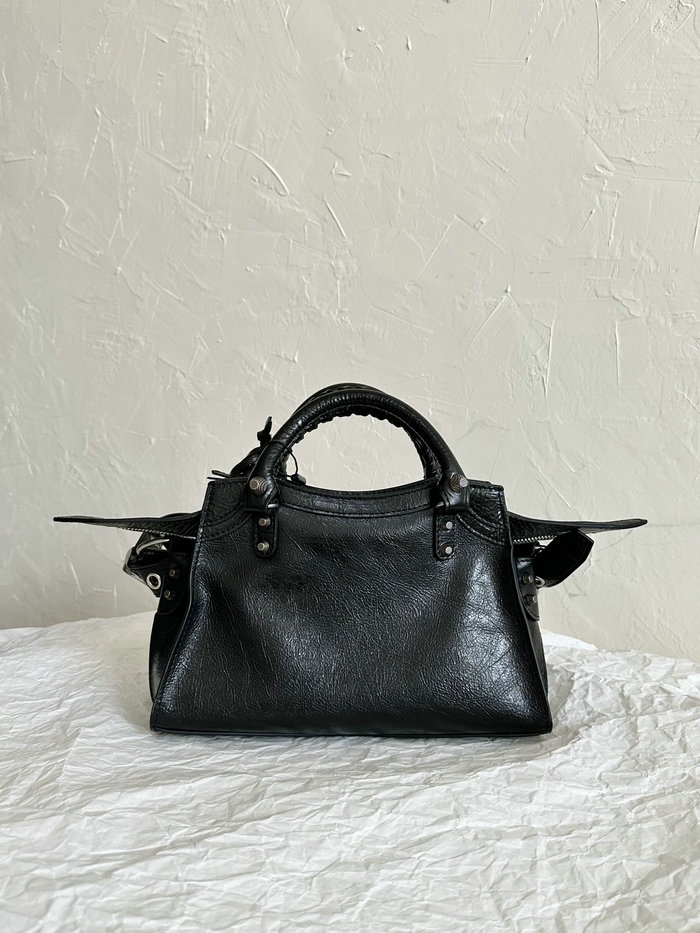 Balenciaga Leather Neo Classic City XS Tote Bag Black B700940