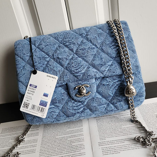 Chanel Denim Flap Shoulder Bag AS3921
