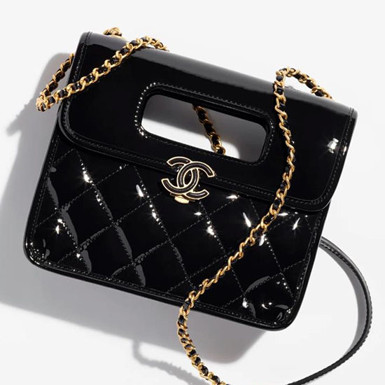 Chanel Mini Flap Bag with Top Handle AS4025