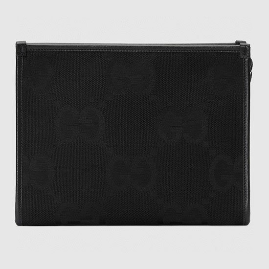 Gucci Jumbo GG pouch Black 699318
