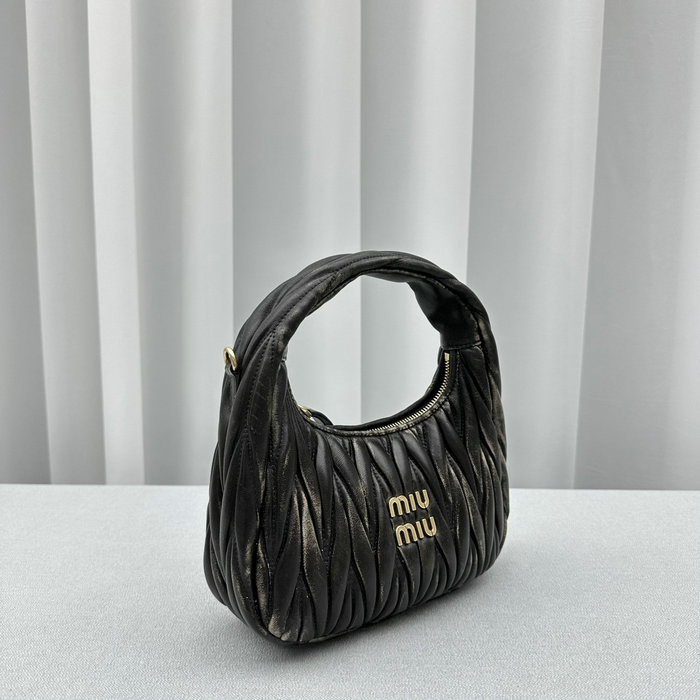 Miu Miu Wander Hobo Bag Black M5518