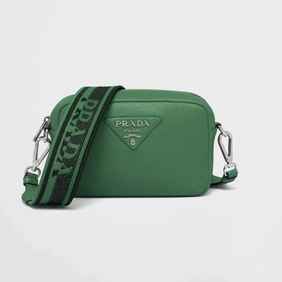 Prada Calfskin Shoulder Bag Green 1BH192