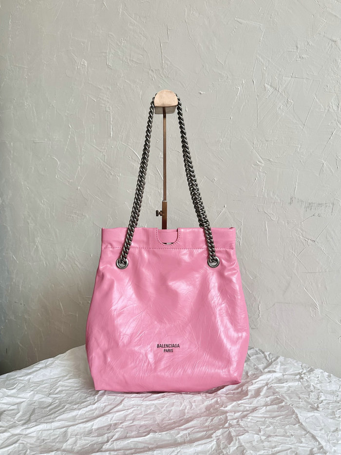 Balenciaga Crush Small Tote Bag Pink B742942