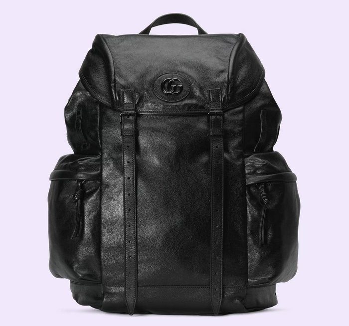 Gucci Backpack with tonal Double G Black 725657
