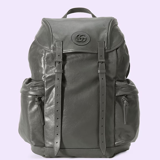 Gucci Backpack with tonal Double G Grey 725657