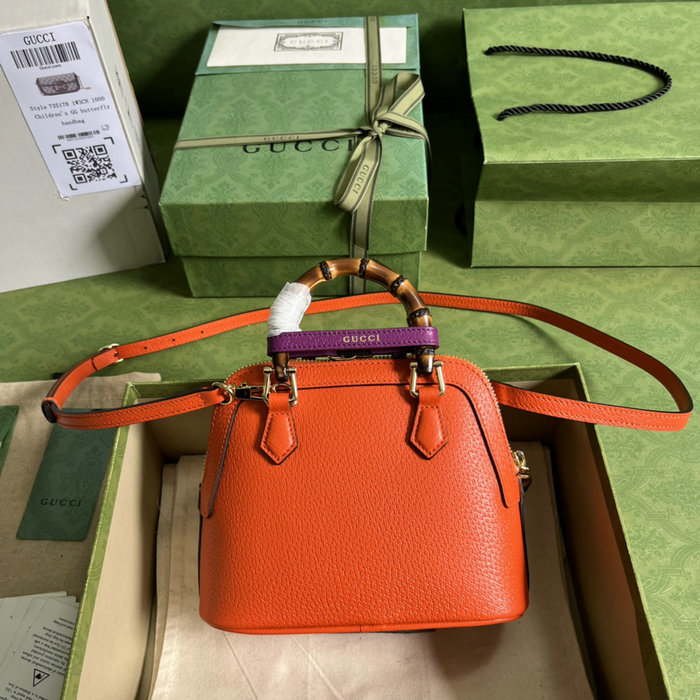 Gucci Diana mini tote bag Orange 715775