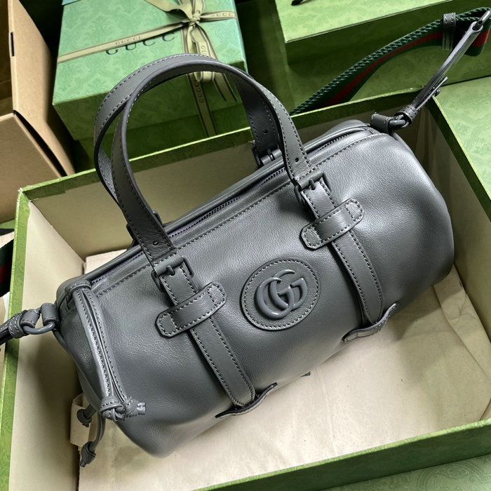 Gucci Small duffle bag with tonal Double G Grey 725701