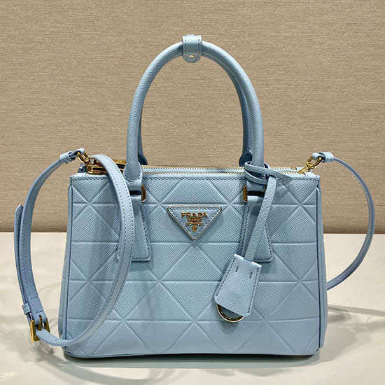Prada Saffiano leather handbag Blue 1BA896