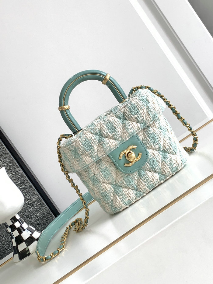 Chanel Small Vanity Case Blue AS3973
