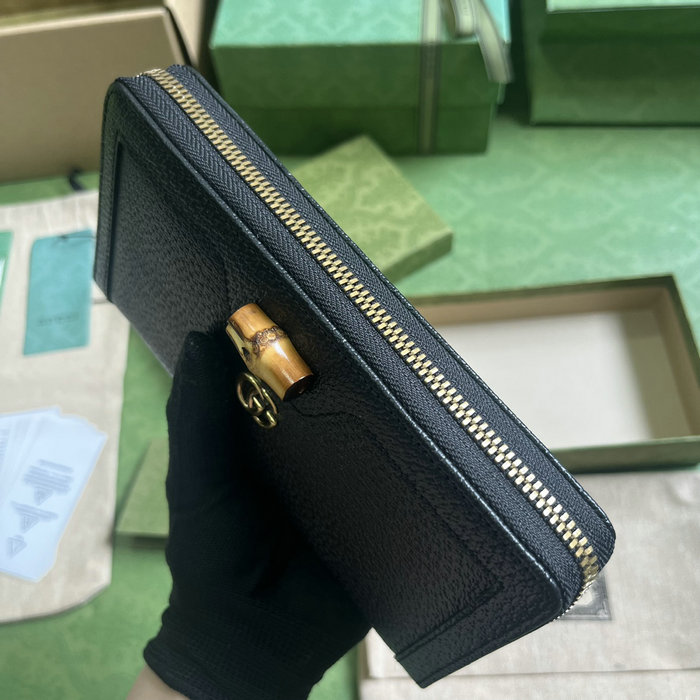 Gucci Diana Continental Wallet Black 658634