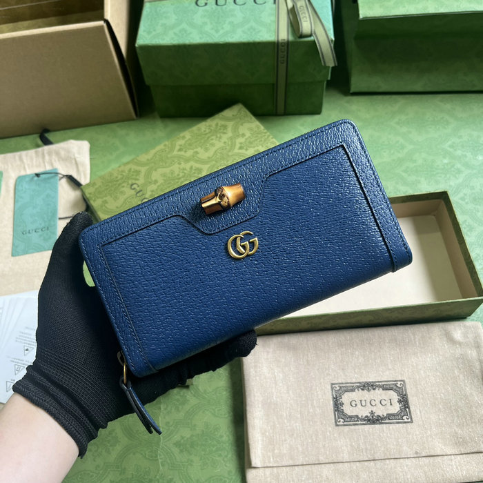 Gucci Diana Continental Wallet Blue 658634