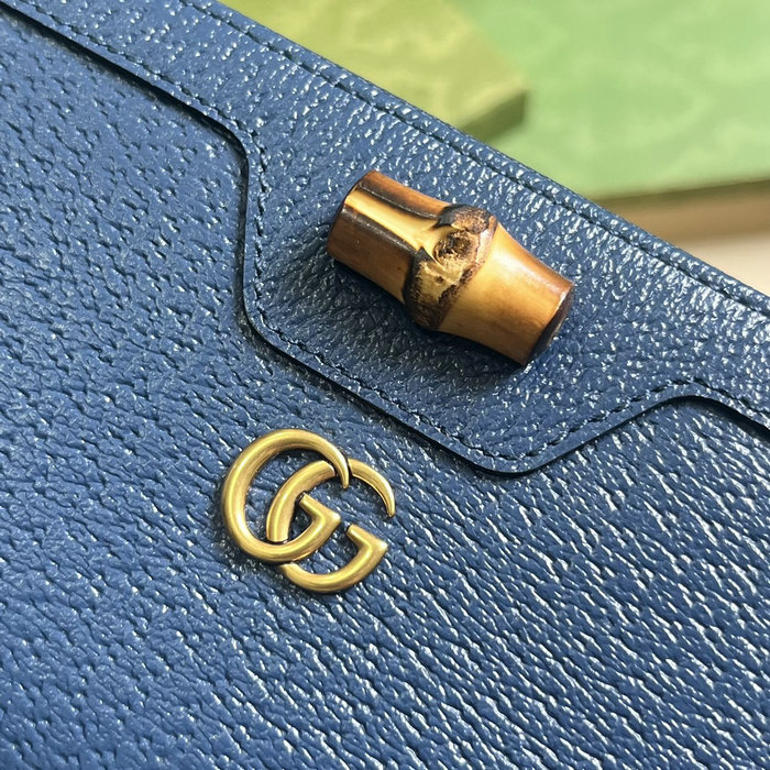 Gucci Diana Continental Wallet Blue 658634