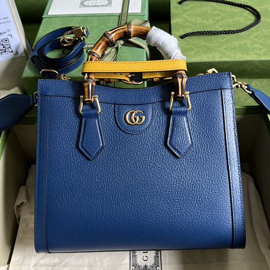 Gucci Diana Small Tote Bag Blue 702721