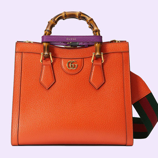 Gucci Diana Small Tote Bag Orange 702721