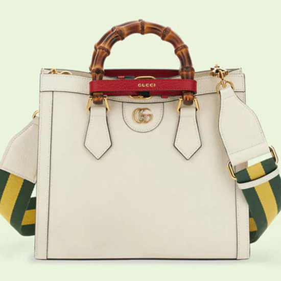 Gucci Diana Small Tote Bag White 702721