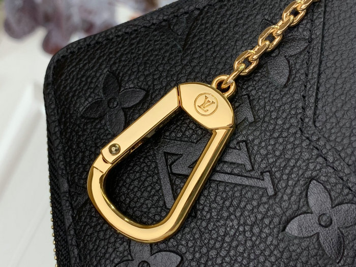 Louis Vuitton Monogram Empreinte Card Holder Recto Verso Black M69431