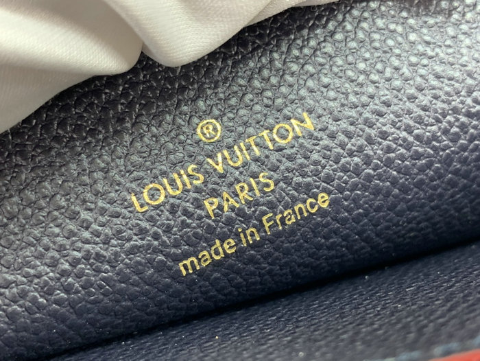 Louis Vuitton Monogram Empreinte Card Holder Recto Verso Blue M69431