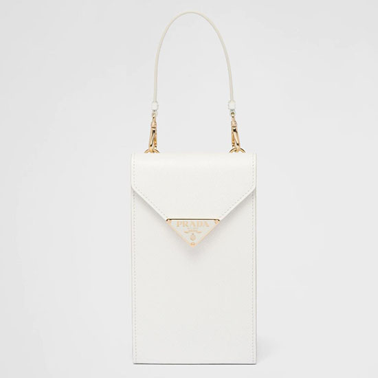 Prada Saffiano leather mini-bag White 1BP050