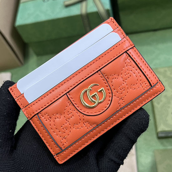 Gucci Card Holder Orange 523159