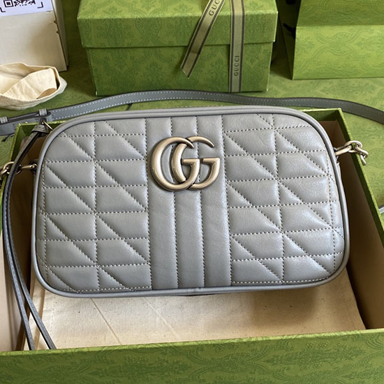 Gucci GG Marmont Small Shoulder Bag Grey 447632