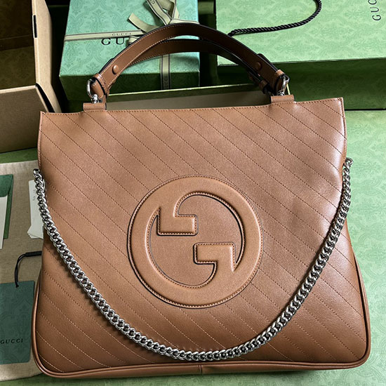 Gucci Blondie Medium Tote Bag Brown 751516