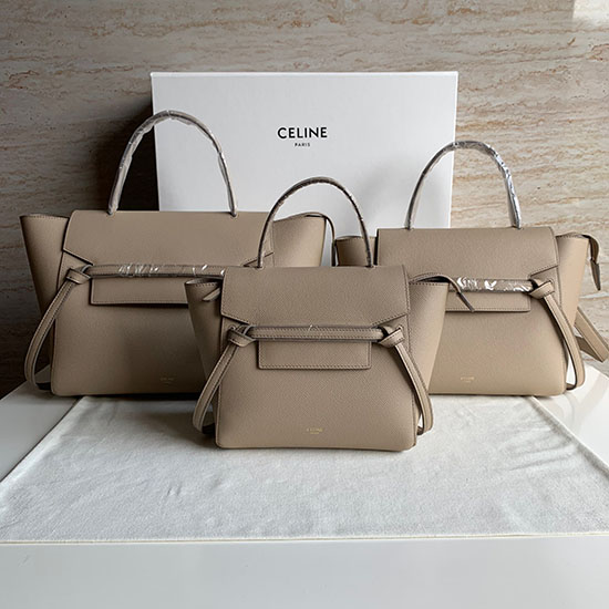 Celine Grained Calfskin Belt Bag Grey CB202428